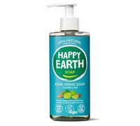 Happy Earth Jabón de Manos - Jabón con Dispensador - 100% Ingredientes Naturales & Veganos - Cedro Lima - 300 ML