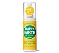 Happy Earth Spray Desodorante - Para Hombres y Mujeres - Desodorante Pulverizador - 100% Ingredientes Naturales & Veganos - Jasmine Ho Wood - 100 ML