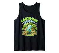 Happy EarthDay Save The Planet Kawaii Día de la Tierra Todos los días Camiseta sin Mangas