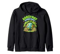 Happy EarthDay Save The Planet Kawaii Día de la Tierra Todos los días Sudadera con Capucha