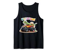 Happy East Rawr Easter Monster Truck T-Rex Huevos de dinosaurio Camiseta sin Mangas