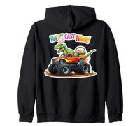 Happy East Rawr Easter Monster Truck T-Rex Huevos de dinosaurio Sudadera con Capucha