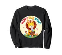 Happy East Rawr Funny Easter Lion Kids Toddler Bunny Cute Sudadera