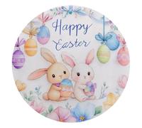Happy Easter - Alfombrilla de ratón rectangular para oficina, 25 cm, base de goma antideslizante, resistente al desgaste, lavable, suave de usar, sin arañazos, duradera