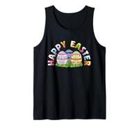Happy Easter Block Building Ladrillo Constructor Maestro Constructor Camiseta sin Mangas