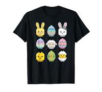 Happy Easter Building Blocks Faces Minifig Brick Toy para niños Camiseta