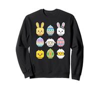 Happy Easter Building Blocks Faces Minifig Brick Toy para niños Sudadera