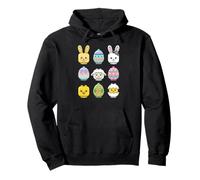 Happy Easter Building Blocks Faces Minifig Brick Toy para niños Sudadera con Capucha