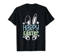 Happy Easter Bunny - Bonito diseño de Pascua para niños y niñas Camiseta gráfica económica, Hombre, Negro, M