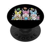 Happy Easter Bunny GNOME Egg Hunting Hunter Gnomies Bowling PopSockets PopGrip Adhesivo