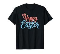 Happy Easter Bunny Hope Joyful Bunny Spring Floral Meadow Camiseta