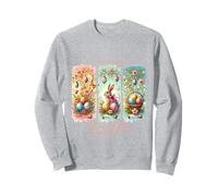Happy Easter Bunny Huevo de Pascua Christian Jesus Brushstroke Sudadera