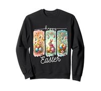 Happy Easter Bunny Huevo de Pascua Christian Jesus Brushstroke Sudadera