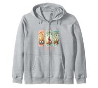 Happy Easter Bunny Huevo de Pascua Christian Jesus Brushstroke Sudadera con Capucha