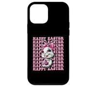 Happy Easter Bunny - Lazo de coqueta con lazo rosa Carcasa para iPhone 12 mini