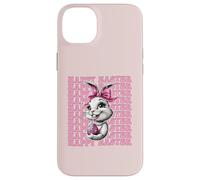 Happy Easter Bunny - Lazo de Coqueta con Lazo Rosa Carcasa para iPhone 14 Plus