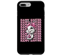 Happy Easter Bunny - Lazo de coqueta con lazo rosa Carcasa para iPhone 7 Plus/8 Plus