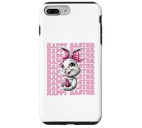Happy Easter Bunny - Lazo de Coqueta con Lazo Rosa Carcasa para iPhone 7 Plus/8 Plus