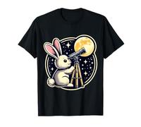 Happy Easter Bunny Rabbit Astrónomo Telescopio Astronomía Camiseta