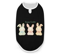 Happy Easter Bunny Rabbit Funny Dog Vest Cute Sleeveless Pet Shirt Pullover Cats T-Shirts Tank Tops XL