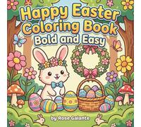 Happy Easter Coloring Book Bold and Easy