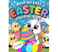 Happy Easter Coloring Book: Bold and Easy