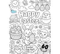 Happy Easter Coloring Book for Kids: Fun and Cute Easter Coloring Pages for Kids Ages 3-6