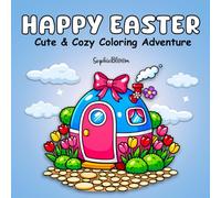 Happy Easter: Cute & Cozy Coloring Adventure for Kids & Adults: A Fun and Relaxing Easter Coloring Book Featuring Sweet Bunnies, Decorative Eggs, Cozy Spring Scenes & Stress-Relieving Holiday Designs