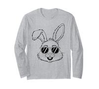 Happy Easter Day Bunny Face Gifts Boys Girl Kids Manga Larga