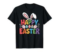 Happy Easter Day Girls Boys Easter, Funny Bunny Eggs Camiseta