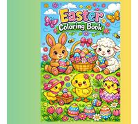 Happy Easter: Easter Coloring book for all ages, Fun and easy Coloring pages of Easter Animals of all sorts