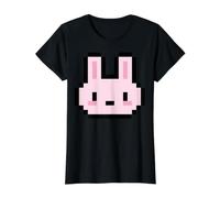 Happy Easter Gaming Bunny Pixel Rabbit Video Gamer Hombres Niños Camiseta gráfica económica, Mujer, Negro, M