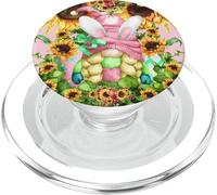 Happy Easter GNOME Mom For Just A Girl Who Loves Sunflower PopSockets PopGrip para MagSafe