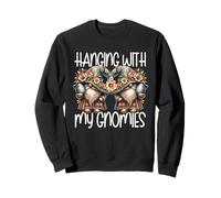 Happy Easter Graphic For Women and Kids Floral Spring Gnomes Sudadera