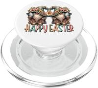 Happy Easter Graphic For Women Men Kids Floral Spring Gnomes PopSockets PopGrip para MagSafe