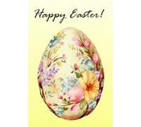 Happy Easter: Journal/Notebook [ 6x9"] Durable Matte Finish - Classic Ruled Pages