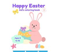 Happy Easter kids coloring book