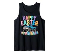 Happy Easter Monster Truck Huevos Niños Camiseta sin Mangas