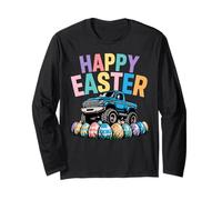 Happy Easter Monster Truck Huevos Niños Manga Larga