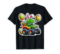 Happy Easter Monster Truck T-rex Dinosaurio Niños Niños Niños Camiseta
