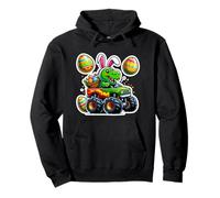 Happy Easter Monster Truck T-rex Dinosaurio Niños Niños Niños Sudadera con Capucha
