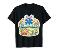 Happy Easter Paramedic EMT EMS Star of Life Bunny Eggs Orejas Camiseta