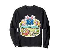 Happy Easter Paramedic EMT EMS Star of Life Bunny Eggs Orejas Sudadera