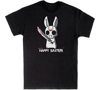 Happy Easter Sword Print Unisex T-Shirts Men tee Cotton Tops Black Shirt L