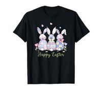 Happy Easter Three Spring Bunny Hoppy Fresh Spring Bunny Camiseta