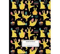Happy Easter Unlined Notebook - 120 Pages, 8 x 11 Inches, Soft Matte Cover - Perfect for Spring, or Easter Basket Gifts: Adorable Bunny and Egg-Themed ... for Drawing, Doodling, and Creative Projects