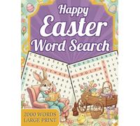 Happy Easter Word Search: Relax, Unwind, and Celebrate the Season with Large Print Easy-to-Read Easter Puzzles for Brain Health and Joy