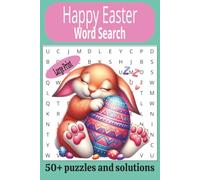Happy Easter Word Search: Word Searches with Easy to Read Print about Easter, 6x9 inches, 50+ puzzles, Solutions provided