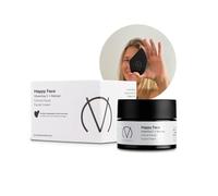 Happy Face Cream: cosmecéutico natural con Vitamina C y Retinal con Piedra Gua Sha