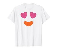 Happy Face Heart Eyes Camiseta gráfica económica